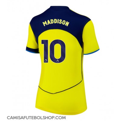 Camisa de time de futebol Tottenham Hotspur James Maddison #10 Replicas 3º Equipamento Feminina 2025-26 Manga Curta Camisa de time de futebol Tottenham Hotspur James Maddison #10 Replicas 3º Equipamento Feminina 2025-26 Manga Curta